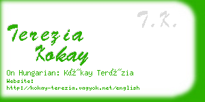 terezia kokay business card